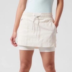 Athleta Cream Mini Skirt